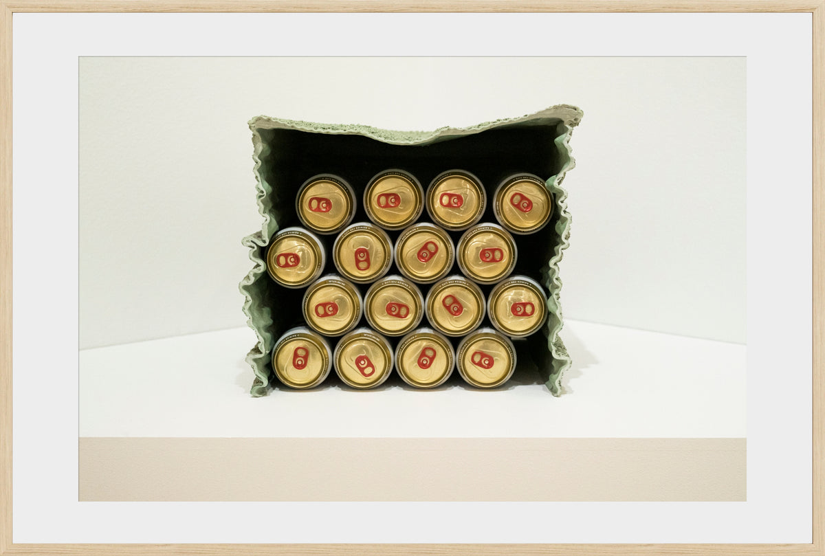 DATU 00_19 photographic print shown in a Natural Premium Oak frame with a white mat.