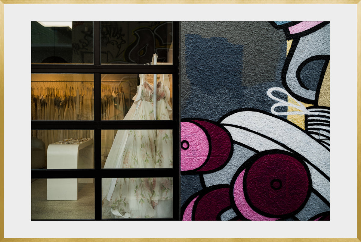 DATU 00_22 photographic print shown in a Gold Premium Metal frame with a white mat.