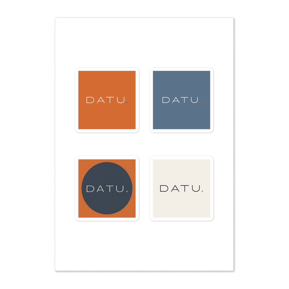 Color Study Sticker Sheet — product mockup