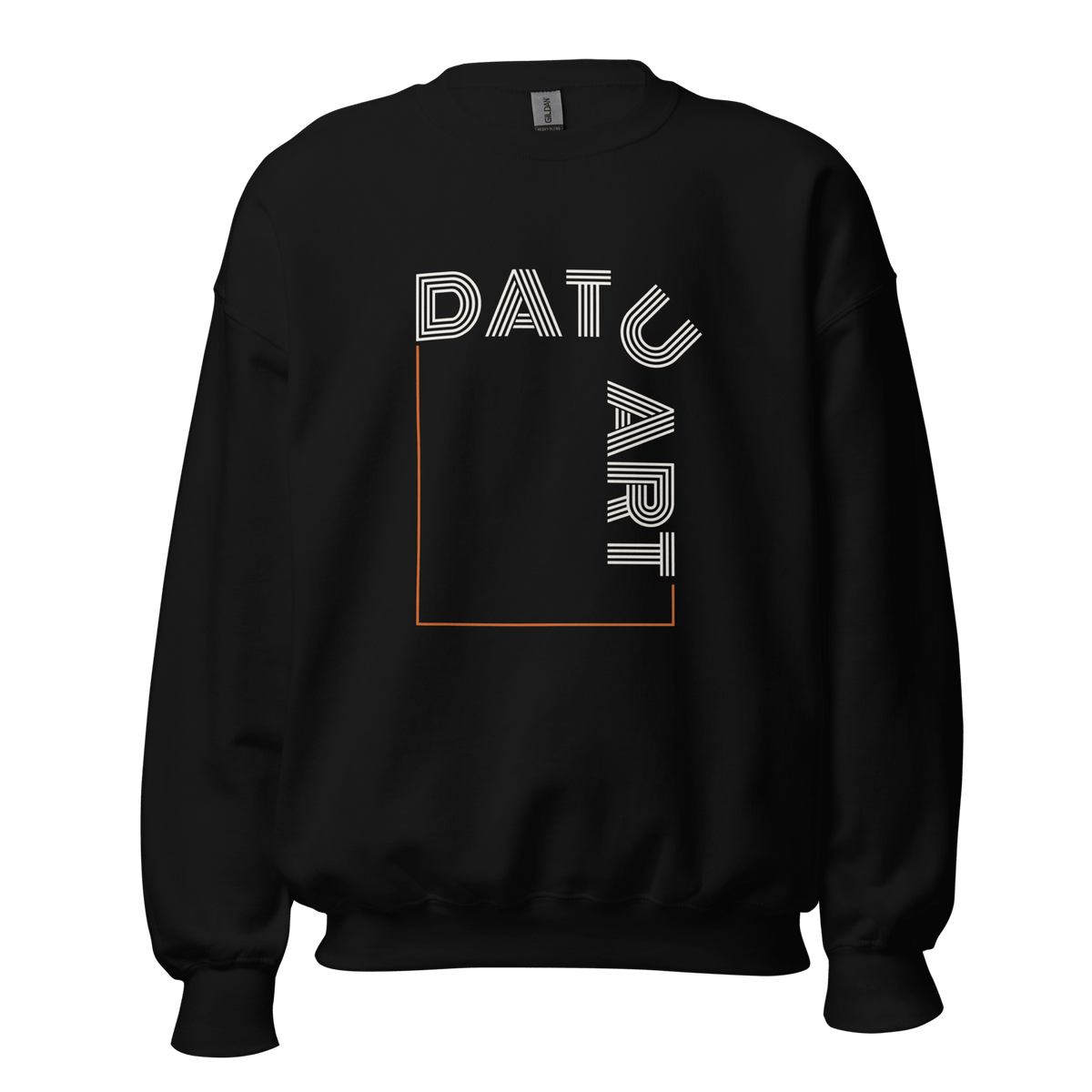 DATU Art Frame Sweatshirt — Black, front view #color_black