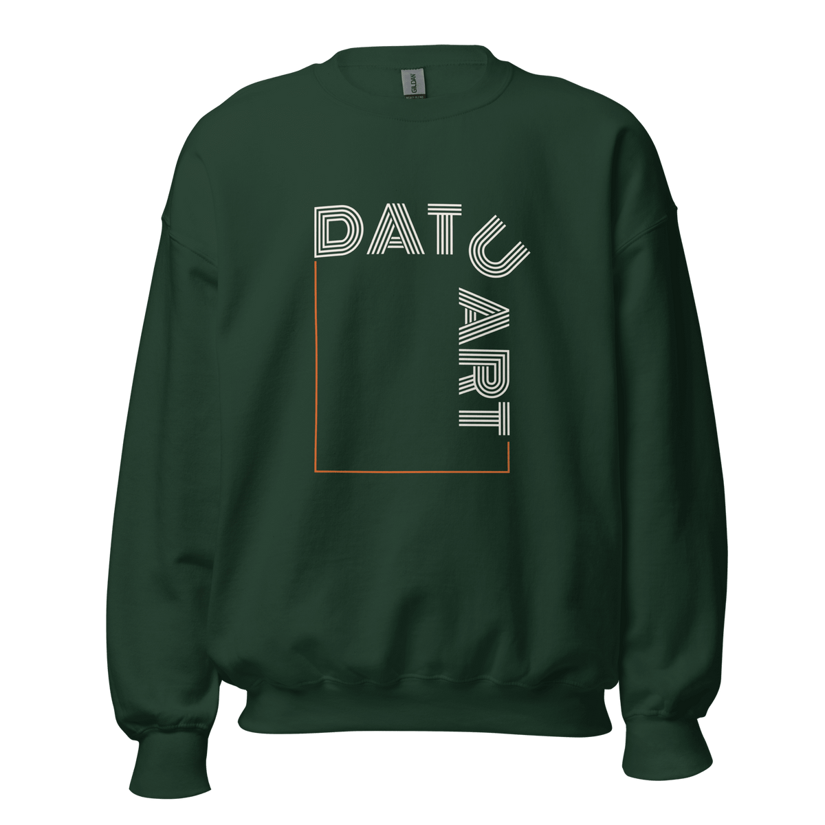 DATU Art Frame Sweatshirt — Forest Green, front view #color_forest green