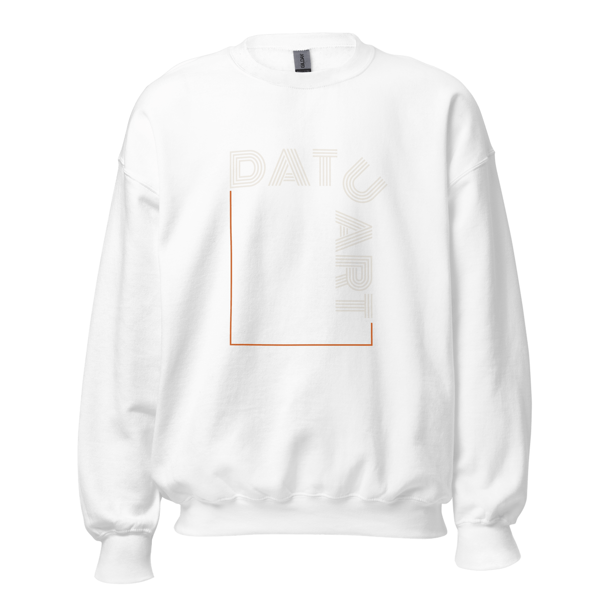 DATU Art Frame Sweatshirt — White, front view #color_white