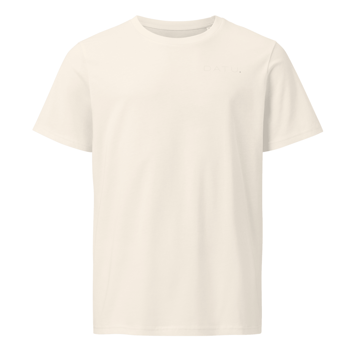 DATU Backprint Organic Tee — Vintage White, front view #color_vintage white
