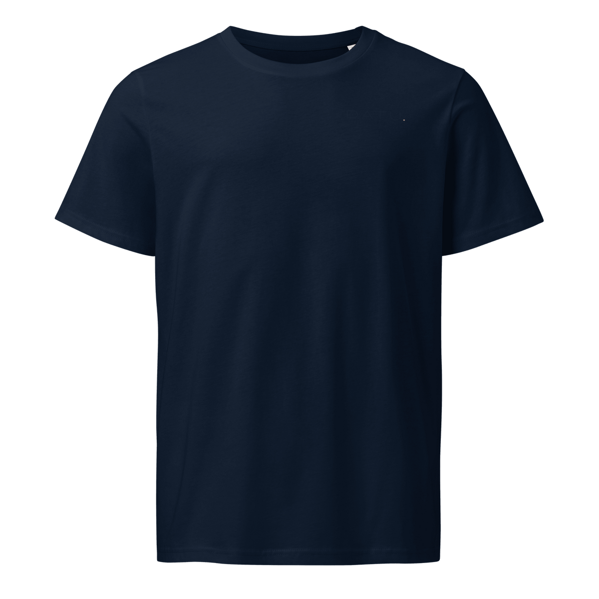DATU Celestial Organic Tee — French Navy, front view #color_french navy