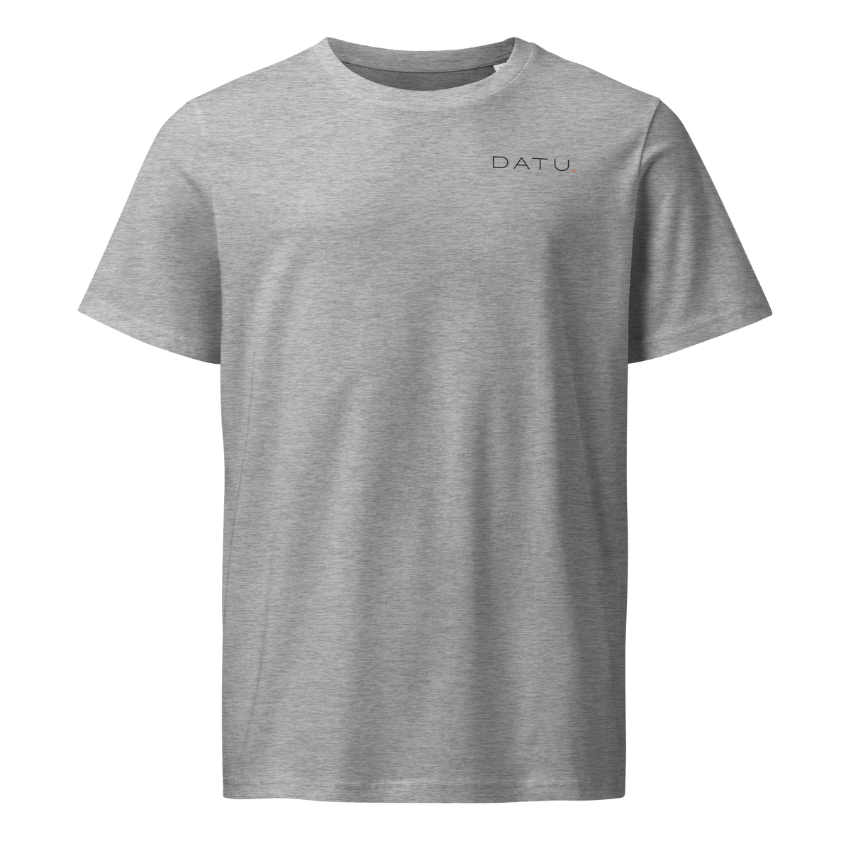 DATU Celestial Organic Tee — Heather Grey, front view #color_heather grey